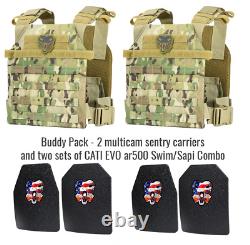 Body Pack Cati Evo Multicam Sentry Ar500 Body Armor Niveau 3 Plaques