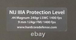 Bouclier balistique Alpha Hardcore Defense NIJ IIIA 15x25 14 livres