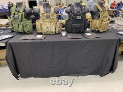 Coyote Tan Fde Tactical Vest Carrier Avec Plaques- 2 10x12 Avant/arrière Et Supports