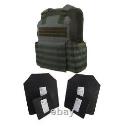 Équipement Tactique Scorpion Niveau Iii+ Ar500 Armure Du Corps 11x14 Molle, Couleur Vert