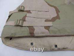 Gilet de protection en plaques de corps en camouflage désert de l'armée avec inserts de panneaux souples XL Dcu