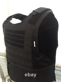 Gilet pare-balles BULLETPROOF 3a gratuit avec plaques en Kevlar tailles M L XL 2XL 3XL