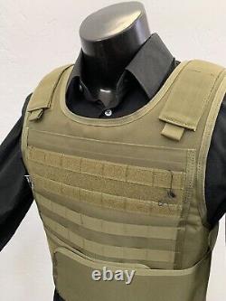 Gilet pare-balles dissimulable transporteur d'armure corporelle en kevlar 3A XL M 2XL 3XL