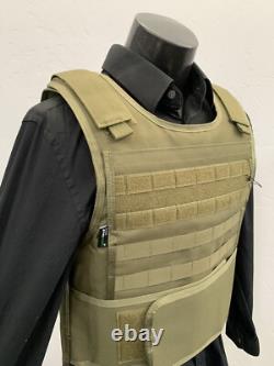 Gilet pare-balles dissimulable transporteur d'armure corporelle en kevlar 3A XL M 2XL 3XL