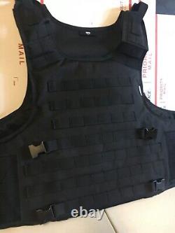 Gilet pare-balles tactique GRATUIT lllA avec plaques d'insertion pour armure corporelle L XL 2XL