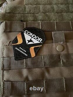 Gilet porte-plaques tactique Condor 201039 avec armure avancée AR500 de niveau III