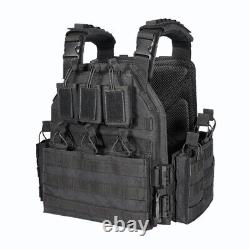 Gilet porte-plaques tactique T1 Raptor avec plaques d'armement AR1000 de niveau III+