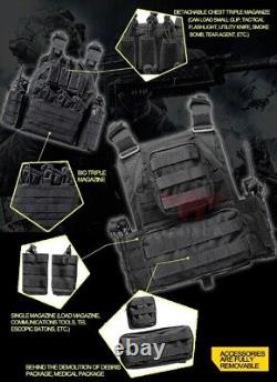 Gilet tactique Desert Fox Urban Assault avec porte-plaques et plaques de blindage de niveau III