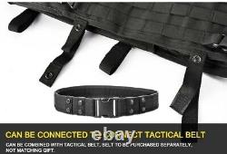 Gilet tactique Force Recon Black Storm avec porte-plaques et plaques de blindage de niveau III+