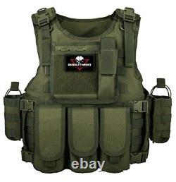 Gilet tactique Phantom Sage Force Recon avec porte-plaques et plaques d'armure de niveau III