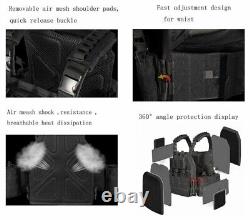 Gilet tactique camouflage fantôme Shadow Urban avec porte-plaques et plaques de blindage de niveau III+