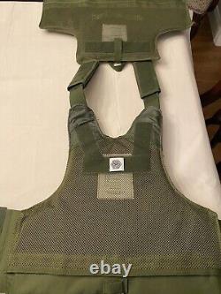 Gilet tactique noir Green2 avec inserts d'armure souple de niveau 3a