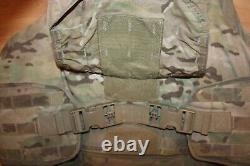 Gilet tactique porte-plaque avec inserts d'armure souple IIIA taille moyenne Multicam