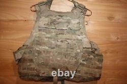 Gilet tactique porte-plaque avec inserts d'armure souple IIIA taille moyenne Multicam