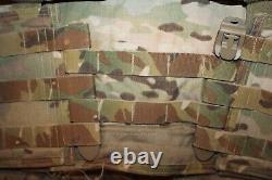 Gilet tactique porte-plaque avec inserts d'armure souple IIIA taille moyenne Multicam