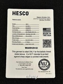 Hesco 3810 Niveau Iii+ Menace Spéciale Grandes Plaques Sapi (set)