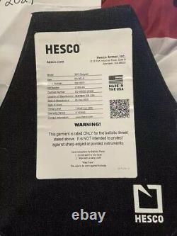 New Hesco 3810b 8x10 Niveau Iii+ Découpe Spéciale D'une Plaque De Tir
