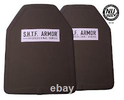 Nij Niveau 3 Certifié 11x14 Uhmwpe Body Armor & 3xl Plate Carrier Ultra Light
