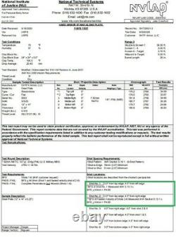 Niveau III 10x12 Body Armor & Plate Carrier Stops. 308 & Conseil Vert Fabriqué Aux États-unis