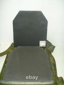 Niveau Iii+ Ar500 Body Armor Carrier Bullet Proof Vest -solid Black W Steel Plate