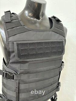 Nouveau gilet pare-balles en kevlar 3A avec plaques balistiques shooterscut lllA, fabriqué aux États-Unis.