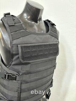 Nouveau gilet pare-balles en kevlar 3A avec plaques balistiques shooterscut lllA, fabriqué aux États-Unis.