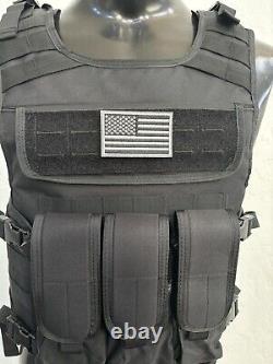 Nouveau gilet pare-balles en kevlar 3A avec plaques balistiques shooterscut lllA, fabriqué aux États-Unis.