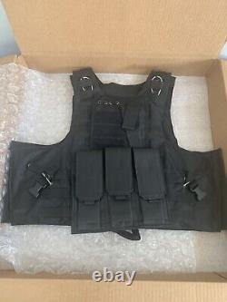 Nouveau gilet tactique Porte-Plaque gratuit fabriqué avec des plaques en Kevlar et des inserts en panneaux de niveau 3a