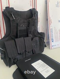 Nouveau gilet tactique porte-plaques gratuit fabriqué avec des plaques en Kevlar et inserts de panneaux de niveau 3a