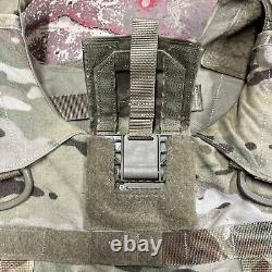 PLAQUE DE PROTECTION DE CORPS ARMY OCP MULTICAM AVEC CARRIÈRE DE PLAQUE DE PROTECTION EN KEVLAR FAITE AVEC DES INSERTS MOYENS