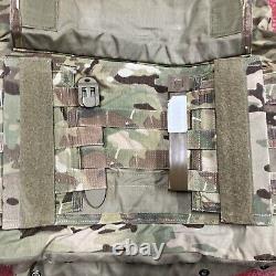 PLAQUE DE PROTECTION DE CORPS ARMY OCP MULTICAM AVEC CARRIÈRE DE PLAQUE DE PROTECTION EN KEVLAR FAITE AVEC DES INSERTS MOYENS