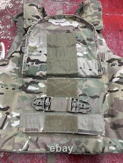 PLAQUE DE PROTECTION DE CORPS ARMY OCP MULTICAM AVEC GILET PORT-PLAQUES EN KEVLAR INSÉRÉS DE TAILLE MOYENNE