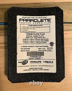 Paraclet Speed Plate Plus Point Blank Paca Plaque De Menace Spéciale 6 X 8