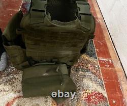 Plaque de blindage AR500 Armor Plate Carrier Vert L/XL avec plaques