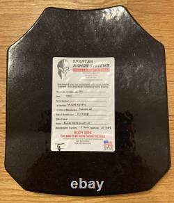 Plaque de protection AR550 LvL III de Spartan Armor Systems - Manteau complet - Tireurs - Triple courbe