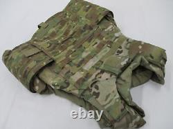 Plaque de protection corporelle Gen 3 Ocp Multicam avec gilet pare-balles et inserts souples de niveau 3a de grande taille