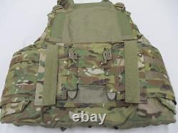 Plaque de protection corporelle Gen 3 Ocp Multicam avec gilet pare-balles et inserts souples de niveau 3a de grande taille