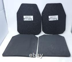 Plaques de blindage multicourbées Armored Republic Ar500 Niveau III+ 11 x 14 avec coussinets LH