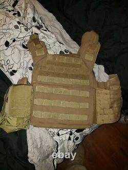 Shellback Tactical Banshee Plate Carrier Avec Plaques Ar500 &niveau 3a Armure Douce