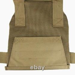 Tactical Plate Carrier Vest Coyote Brown Avec Niveau III Ar500 Body Armor