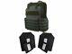 Tactical Scorpion 4 Pc Niveau Iii Ar500 Body Armor Muircat Molle Ii Vest Vert