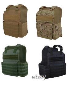 Tactical Scorpion 4 Pc Niveau Iii+ / Ar500 Body Armor Plaques Muircat Molle Vest