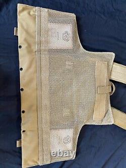 Tactical Vest Coyote Fde Porte-plaque De Bronzage Avec 2 Côtés En W Courbés 10x12, Armure Souple