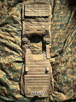 USMC GEN III Gilet Porte Plaques Medium Coyote Brown Découpe Laser