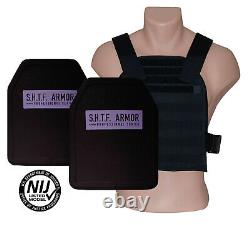 Vente Niveau III L/xl Nij Inscrit Body Armor And Plate Carrier Package Juste 6 Lbs