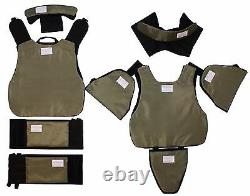 XL Body Armor Plate Carrier Molle Tactical Vest Iii-a Fait Avec Kevlar Waterprof